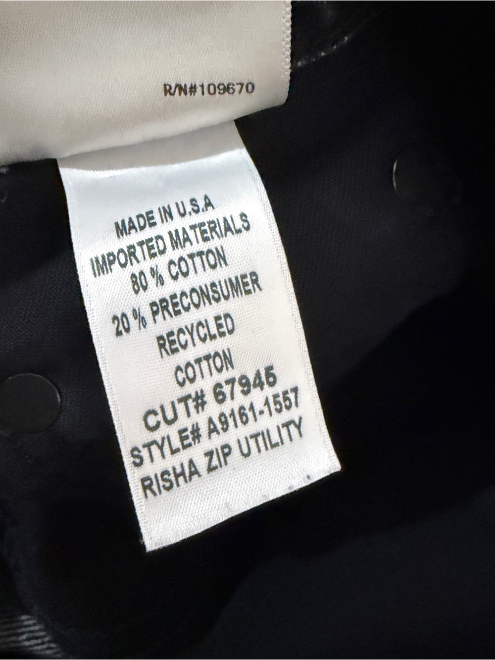 Agolde Risha Zip Utility Jeans In Sin Size 28 - Picture 10 of 11